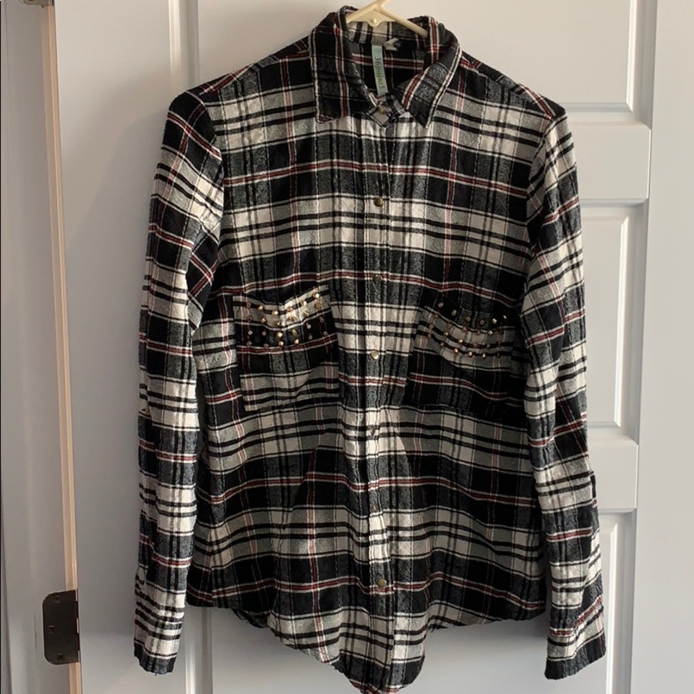 Plaid button up